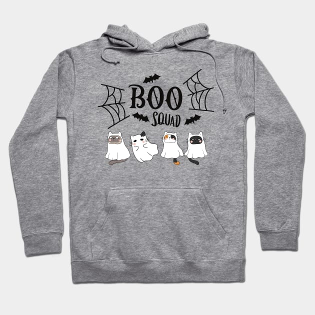 Boo squad Ghost Cat Hoodie by Mplanet